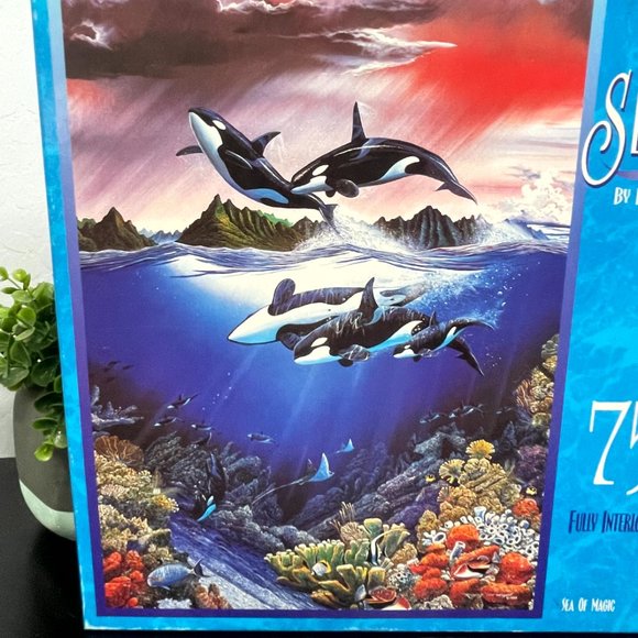Vintage Milton Bradley "Seascapes" "Sea of Magic" 1990 750 Pieces NEW - Picture 5 of 8